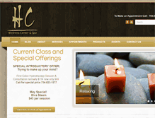 Tablet Screenshot of hcwellnesscenterandspa.com